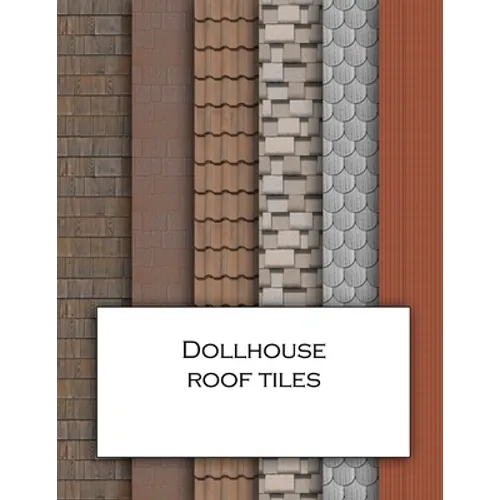 Dollhouse Roof Tiles: Roofing textured wallpaper for decorating doll's houses and model buildings. Beautiful sets of papers for your model making.