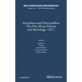Amorphous and Polycrystalline Thin-Film Silicon Science and Technology-2011