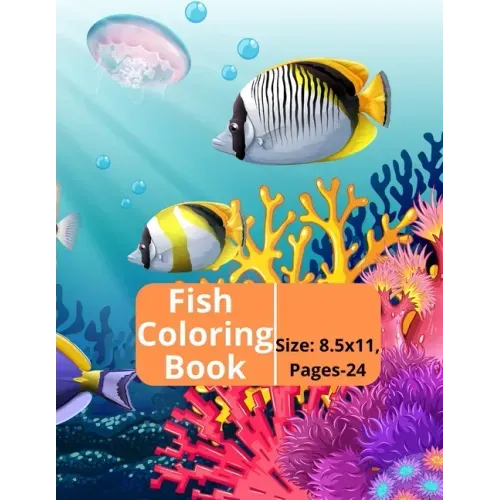 Fish Coloring Book: Kids and Adults Creative Fish Coloring Book.