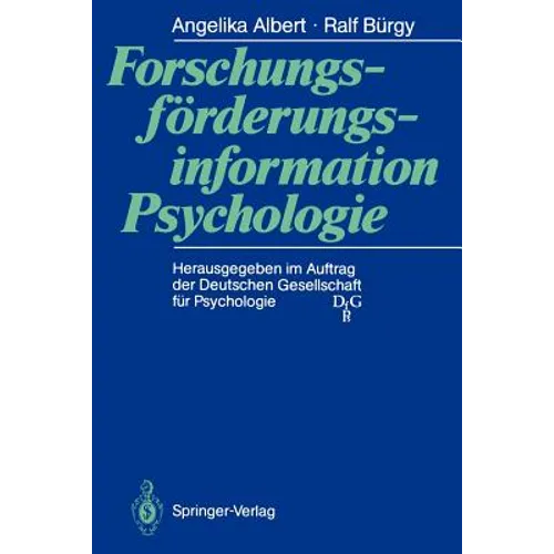 Forschungsförderungsinformation Psychologie