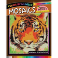 Mosaics Hexagon Coloring Book: Animals Color by Number for Adults Stress Relieving Design