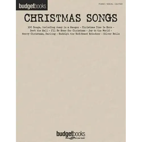 Christmas Songs: Budget Books