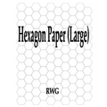 Hexagon Paper (Large): 100 Pages 8.5" X 11"