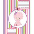 Classic Primary Composition Book: Primary Composition Notebook Dinosaur Early Creative Writing Tablet Stripe Pattern