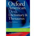 Oxford American Desk Dictionary and Thesaurus