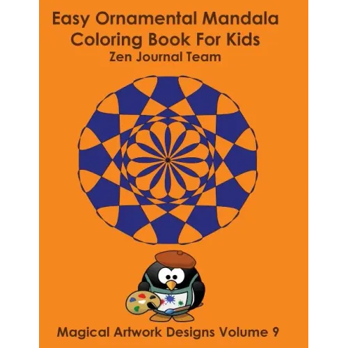 Easy Ornamental Mandala Coloring Book For Kids