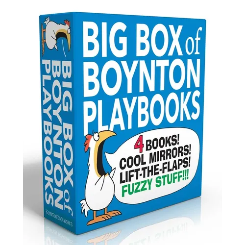 Big Box of Boynton Playbooks (Boxed Set): Dinosaur's Binkit; Hey! Look at You!; Fuzzy Fuzzy Fuzzy!; Hey! What's That?