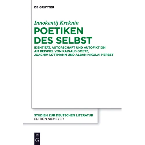 Poetiken des Selbst