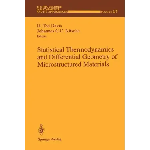 Statistical Thermodynamics and Differential Geometry of Microstructured Materials
