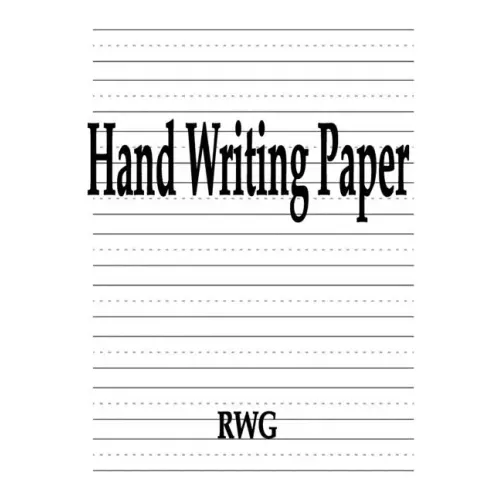 Hand Writing Paper: 50 Pages 8.5" X 11"