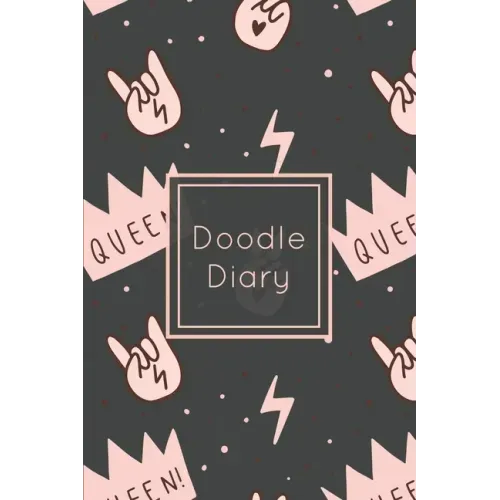 Doodle Diary: Writing Prompts & Blank Lined Drawing Pages, Girls Gift, Notebook, Journal, Book