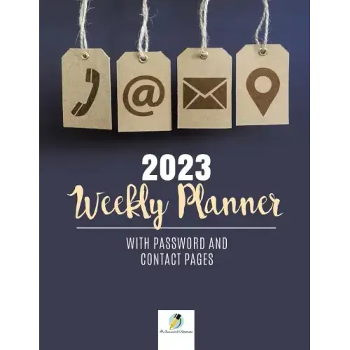 2023 Weekly Planner with Password and Contact Pages