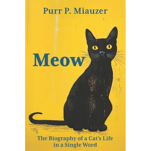 Meow - The Biography of a Cat's Life in a Single Word: Written in Feline Language I The Funniest Gift for Cat Lovers
