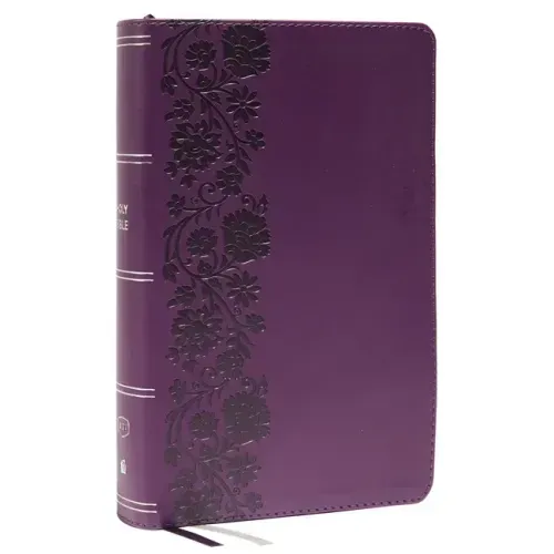 KJV Holy Bible: Large Print Single-Column with 43,000 End-Of-Verse Cross References, Purple Leathersoft, Personal Size, Red Letter, Comfort Print: Kin