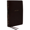 Nkjv, Reference Bible, Classic Verse-By-Verse, Center-Column, Leathersoft, Black, Red Letter Edition, Comfort Print