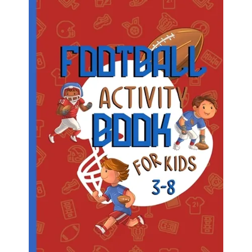 football activity book for kids 3-8: A fun football gift for kids age 3 and up