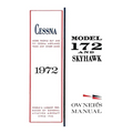 Cessna 1972 Model 172 and Skyhawk Owner's Manual