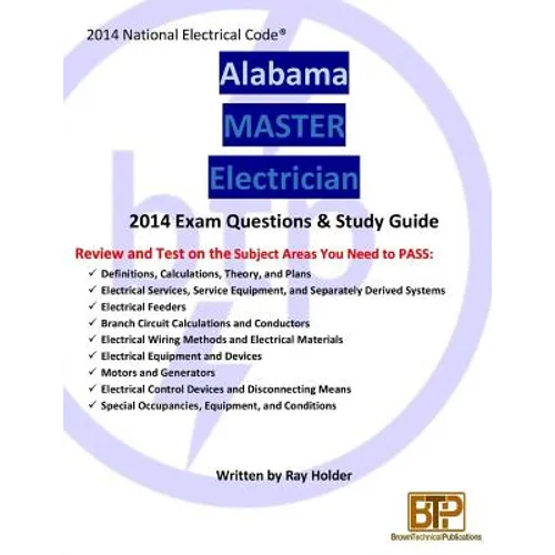 Alabama 2014 Master Electrician Study Guide