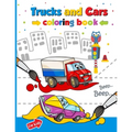 Trucks and cars coloring book