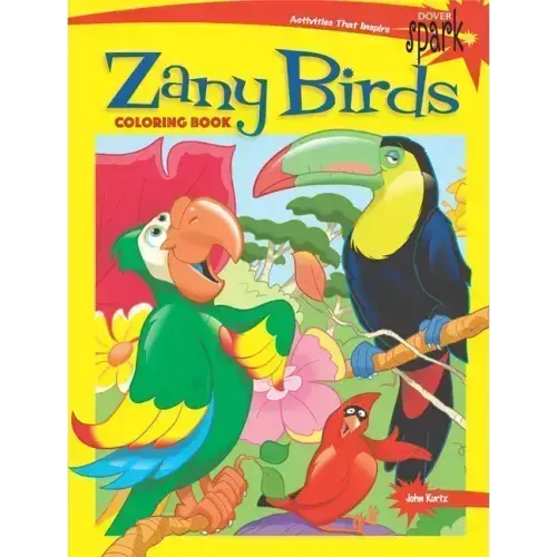 Spark Zany Birds Coloring Book