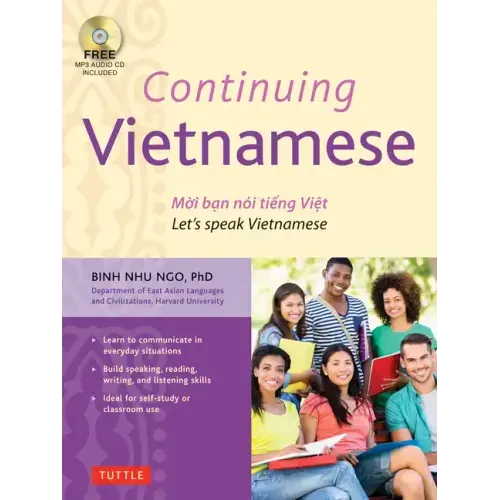 Continuing Vietnamese: Let's Speak Vietnamese (Audio Recordings Included) [With CDROM]