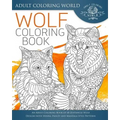 Wolf Coloring Book: An Adult Coloring Book of 40 Zentangle Wolf Designs with Henna, Paisley and Mandala Style Patterns