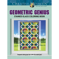 Creative Haven Geometric Genius Stained Glass Coloring Book