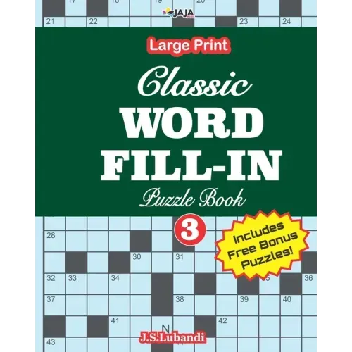 Classic WORD FILL-IN Puzzle Book; Vol.3