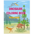 Dinosaurs Coloring Book for Kids: 34 amazing designs with name and informations about the dinosaur: perfect for toddlers, preschoolers, old kids, girl