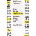 The Bible Unfiltered: Approaching Scripture on Its Own Terms