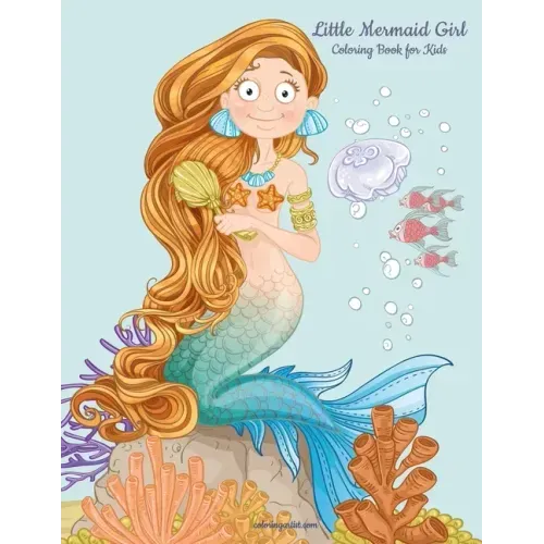Little Mermaid Girl Coloring Book for Kids