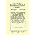 A History of Bradford, Vermont