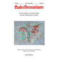 Etudes Germaniques - N1/2020: Zur Deutschen Literatur Prags Und Der Bohmischen Lander