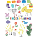 My first finger drawings: Cute animals finger painted, easy to draw for toddlers or small kids