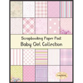 Scrapbook Paper Pad: Baby Girl Collection: 20 Unique Design Background Crafting Sheets