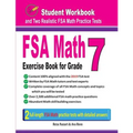 FSA Math Exercise Book for Grade 7: Student Workbook and Two Realistic FSA Math Tests