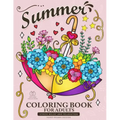 Summer Coloring Book for Adults: Beach Scenes, Ocean Life, Flowers and Animals Stress Relieving Designs