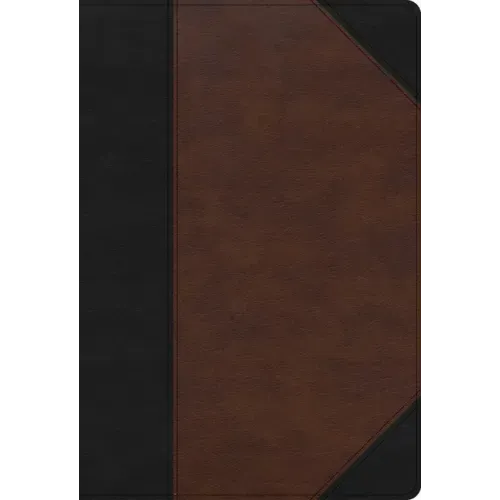 KJV Super Giant Print Reference Bible, Black/Brown Leathertouch, Indexed