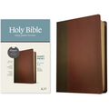 KJV Personal Size Giant Print Bible, Filament Enabled Edition (Leatherlike, Brown/Mahogany)