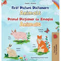 First Picture Dictionary - Animals (English Romanian Bilingual Children's Book)