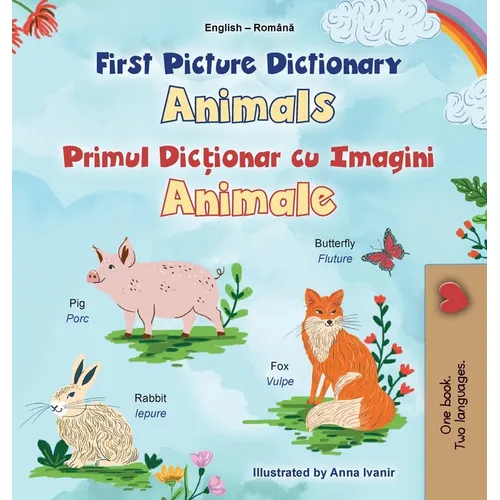 First Picture Dictionary - Animals (English Romanian Bilingual Children's Book)