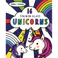 Stained Glass Coloring Unicorns