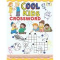 Cool Kids Crossword: Coloring Crossword Puzzle for Kids Age 5-8. Easy and Fun Way to Learn Vocabulary