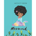 Mermaid Activity Book: Tracing Puzzles - 30 Pages - Paperback - Made In USA - Size 8.5x11 for Children