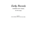 Early Records, Hampshire County, Virginia, Now West Virginia