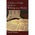 Style and Usage Guide to Writing About Music