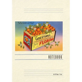 Vintage Lined Notebook Greetings from Florida, Orange Crate