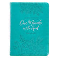 One-Minute with God for Women 365 Daily Devotions for Refreshment and Encouragement Teal Faux Leather Flexcover Gift Book Devotional W/Ribbon Marker