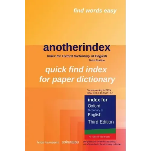 anotherindex: Index for Oxford Dictionary of English Third Edition