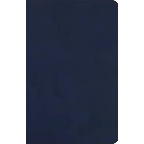 KJV Single-Column Compact Bible, Navy Leathertouch
